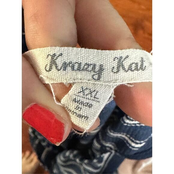 Krazy Kat striped jumper size XL - Picture 4 of 9